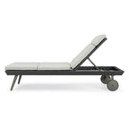 Portofino Casual 2 Piece Sunbrella Outdoor Patio Lounger & Mattress