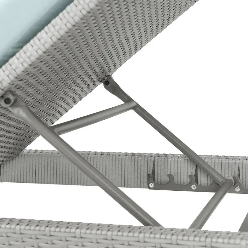 Portofino Casual 2 Piece Sunbrella Outdoor Patio Lounger & Mattress