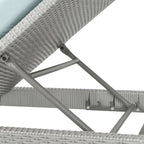 Portofino Casual 2 Piece Sunbrella Outdoor Patio Lounger & Mattress