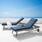 Portofino Casual 2 Piece Sunbrella Outdoor Patio Lounger & Mattress