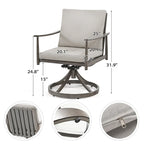 SleekLine 9-Piece Aluminum Patio Dining Set with Webbing Chair Back and Removable Cushions