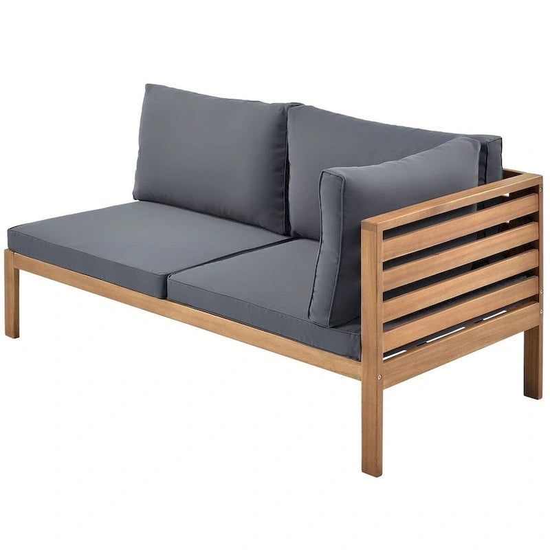 4 PCS Exotic design acacia wood outdoor sofa set