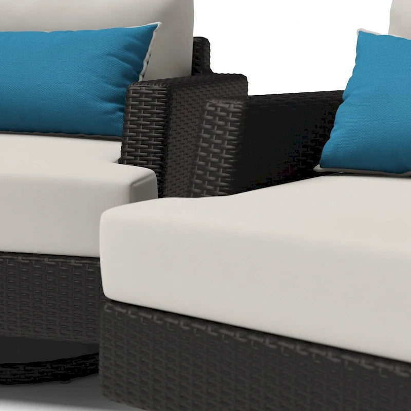 Portofino Comfort 2 Piece Sunbrella Outdoor Patio Motion Club Chairs