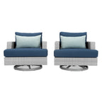 Portofino Comfort 2 Piece Sunbrella Outdoor Patio Motion Club Chairs