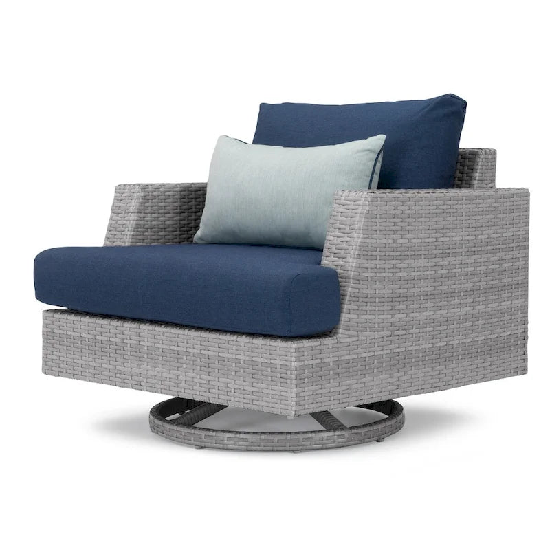 Portofino Comfort 2 Piece Sunbrella Outdoor Patio Motion Club Chairs