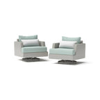 Portofino Comfort 2 Piece Sunbrella Outdoor Patio Motion Club Chairs