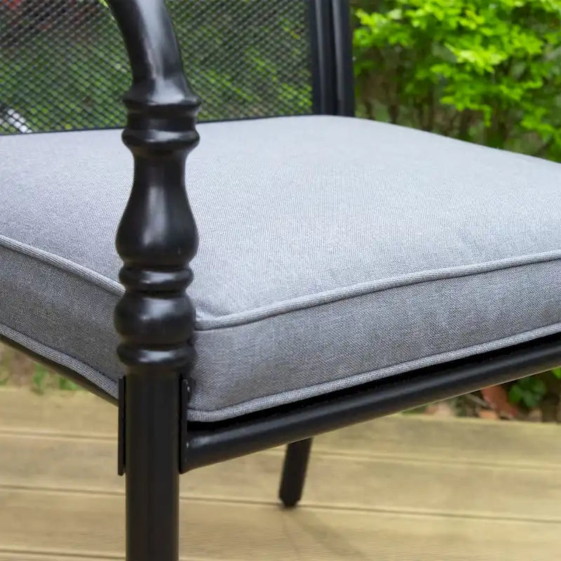 MAISON ARTS Outdoor Dining Chairs Set of 4, Breathable Material and Gourd Head Shape Armrest