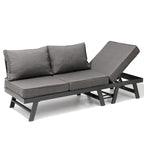 VredHom Outdoor Sectional Set Aluminum Patio Daybed Sofa