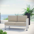 Beach Outdoor Patio Aluminum Loveseat