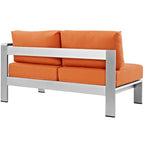 Beach Outdoor Patio Aluminum Loveseat