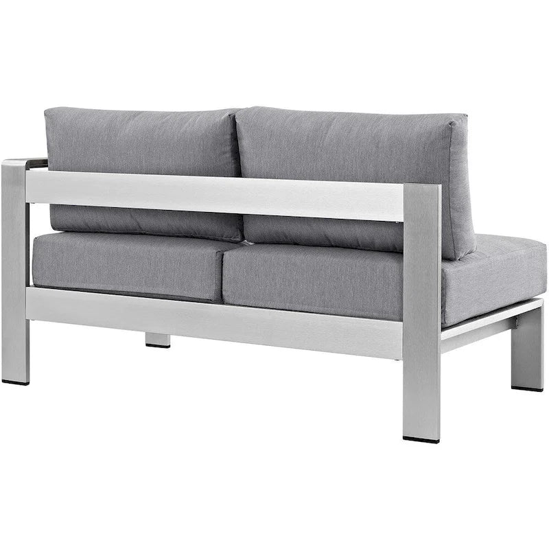 Beach Outdoor Patio Aluminum Loveseat