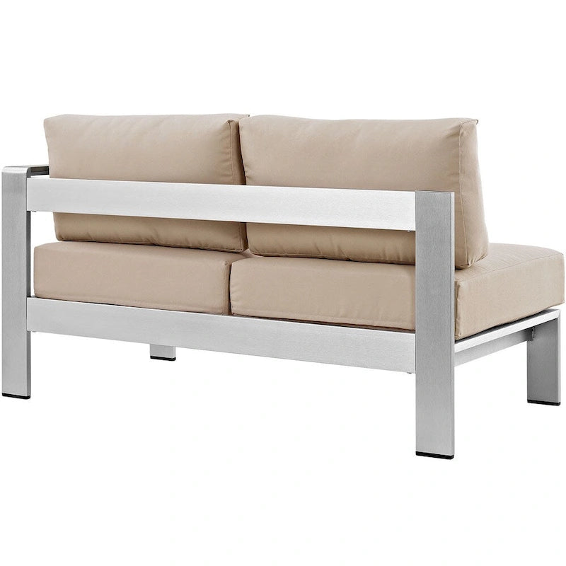 Beach Outdoor Patio Aluminum Loveseat