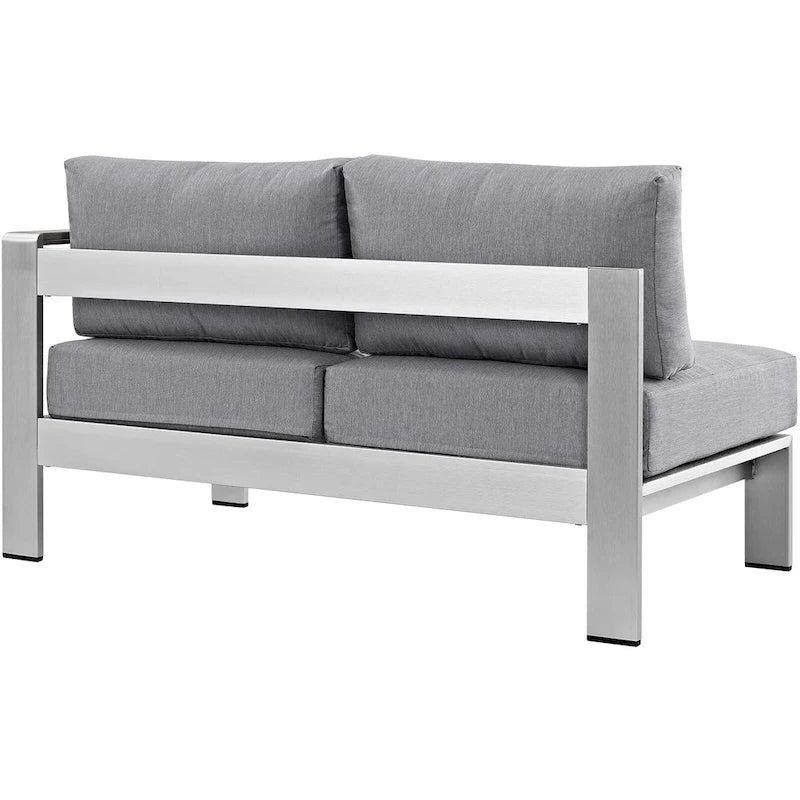 Beach Outdoor Patio Aluminum Loveseat