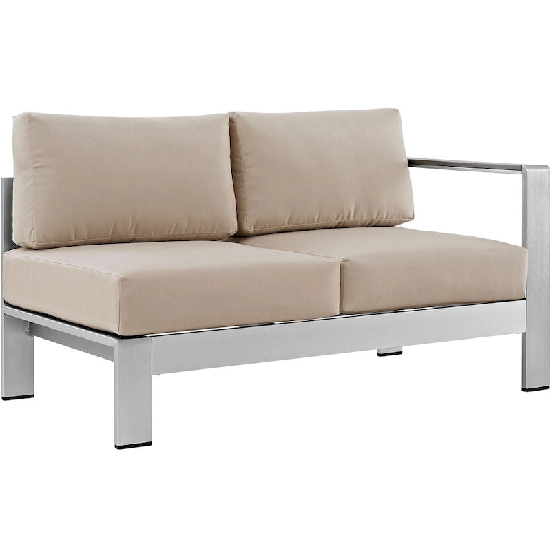 Beach Outdoor Patio Aluminum Loveseat