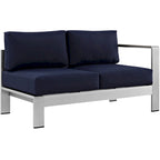 Beach Outdoor Patio Aluminum Loveseat