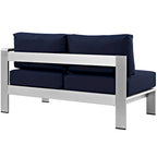 Beach Outdoor Patio Aluminum Loveseat