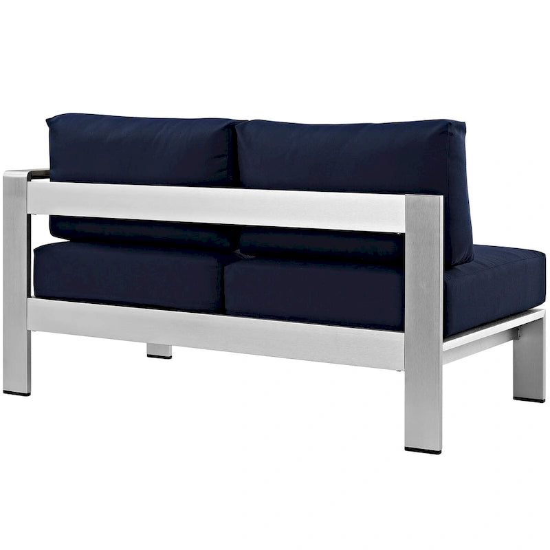 Beach Outdoor Patio Aluminum Loveseat