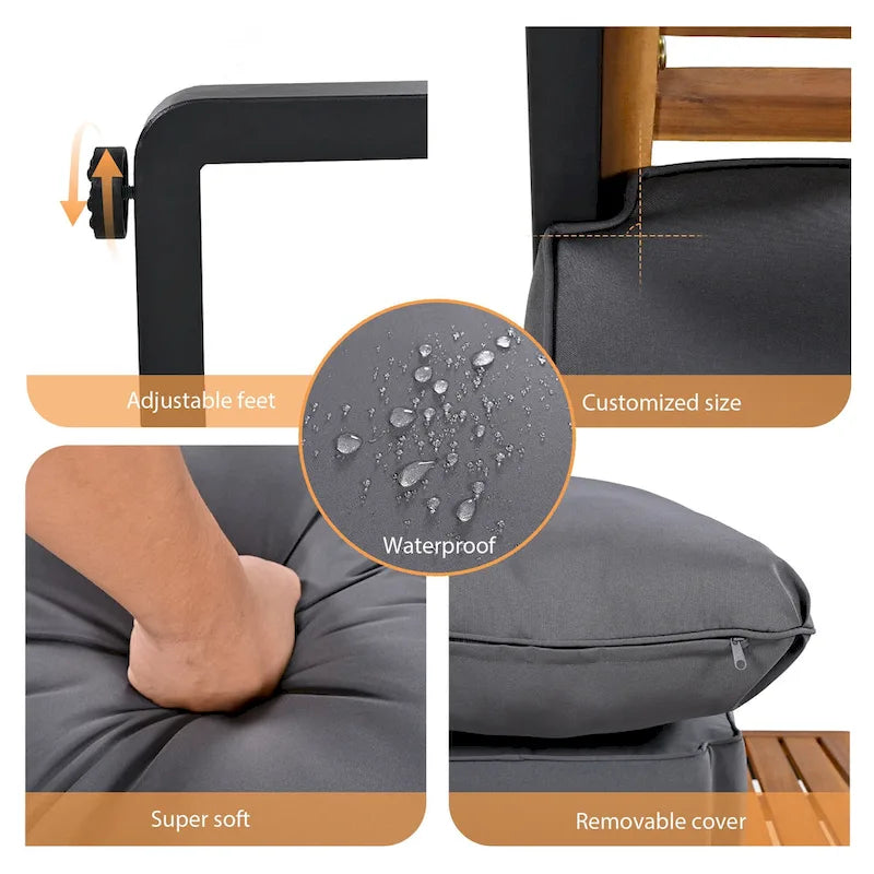 ZZ Large Size 4-pieces Outdoor Furniture