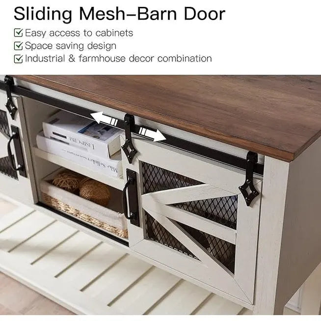 Farmhouse Entryway Table, Console Sofa Table, for Entry Way, Hallway
