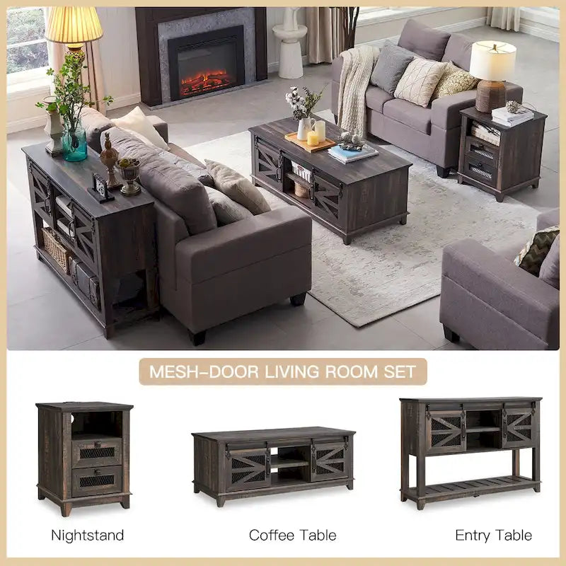 Farmhouse Entryway Table, Console Sofa Table, for Entry Way, Hallway