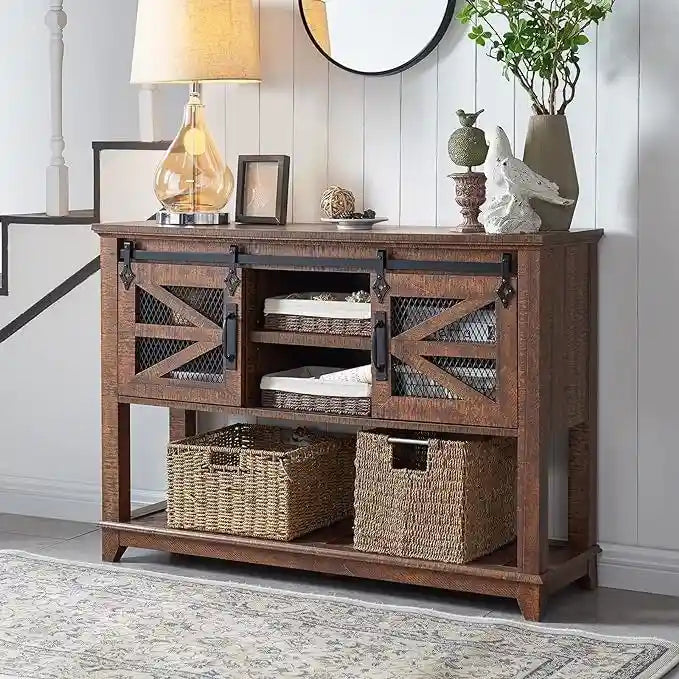 Farmhouse Entryway Table, Console Sofa Table, for Entry Way, Hallway