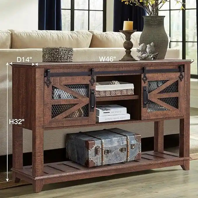 Farmhouse Entryway Table, Console Sofa Table, for Entry Way, Hallway