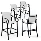 Outdoor Bar Stools Patio Barstools All-Weather Bar Chairs Aluminum Sunbrella Sling