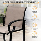 Outdoor Bar Stools Patio Barstools All-Weather Bar Chairs Aluminum Sunbrella Sling
