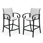 Outdoor Bar Stools Patio Barstools All-Weather Bar Chairs Aluminum Sunbrella Sling
