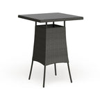 Stopover Synthetic Rattan Small Outdoor Patio Bar Table