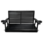 2 Person Solid Wood Porch Swing - N/A