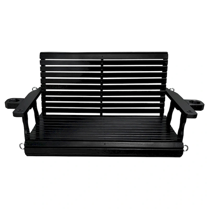 2 Person Solid Wood Porch Swing - N/A