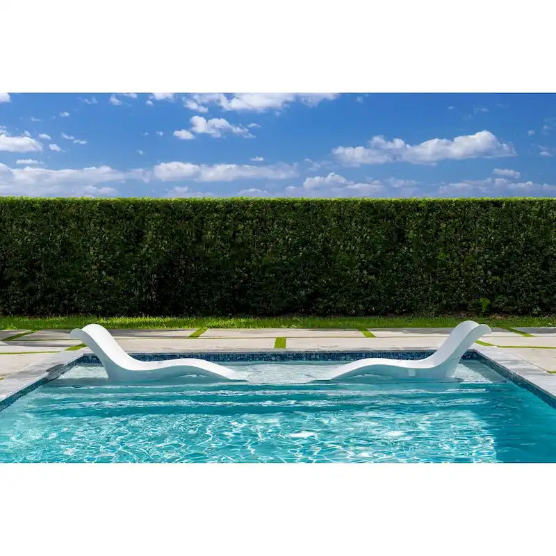 Panama Jack Set of 2 Wave In-Pool Chaise Lounger