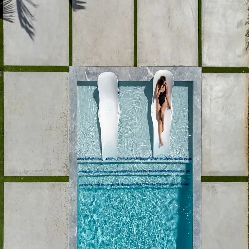 Panama Jack Set of 2 Wave In-Pool Chaise Lounger