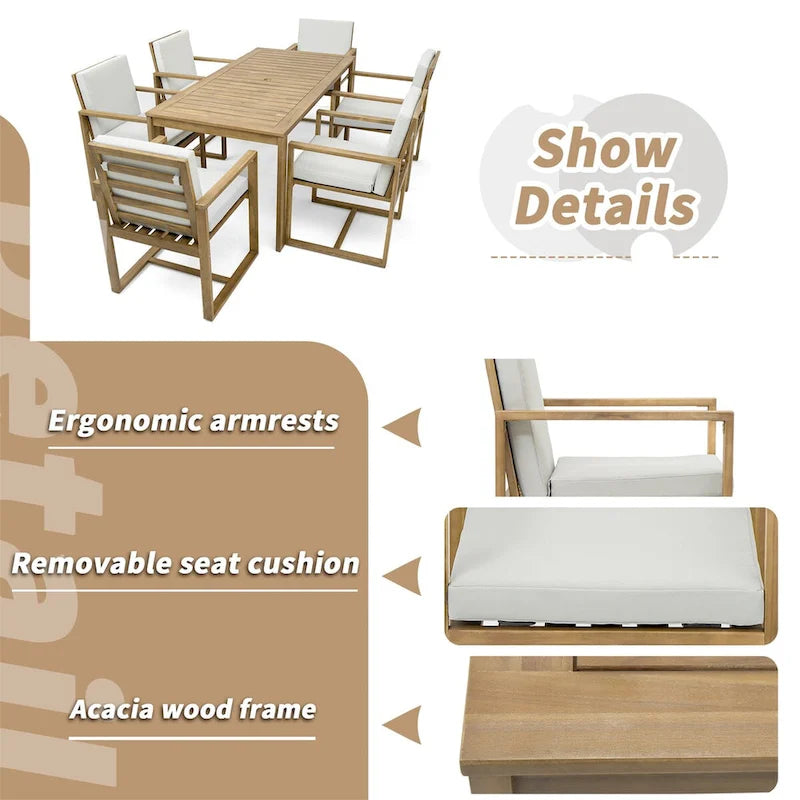 Patio Dining Set Outdoor Dining Table and Chair Set