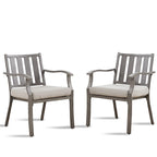 Outdoor Patio Arm Chairs for Lawn, Garden, Backyard (2 Pieces)