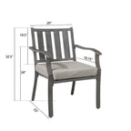 Outdoor Patio Arm Chairs for Lawn, Garden, Backyard (2 Pieces)