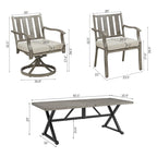 Outdoor Patio Arm Chairs for Lawn, Garden, Backyard (2 Pieces)