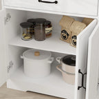 Storage buffet cabinet with 3 drawers and 3 doors
