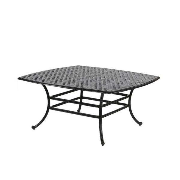 Yorkshire 9-piece Aluminum Square Dining Set with 8 Sling Chairs