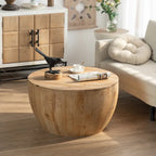 31.50Vintage Style Bucket Shaped Coffee Table - 31.5