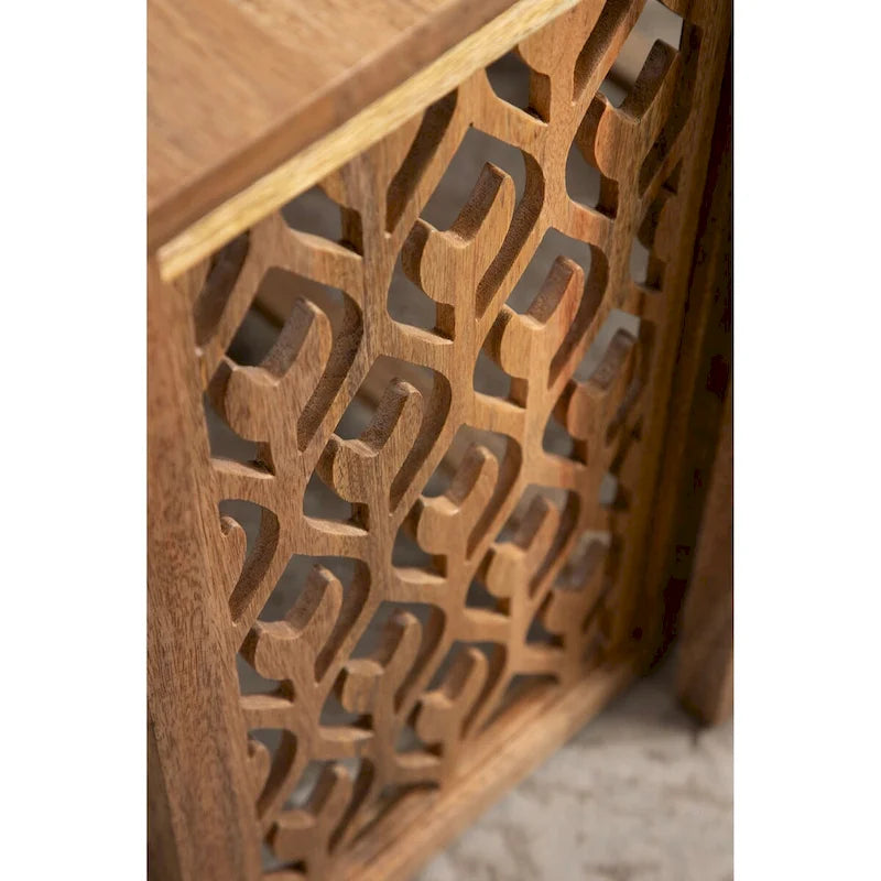 Karni Wooden Nesting Tables - 2 Piece