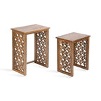 Karni Wooden Nesting Tables - 2 Piece