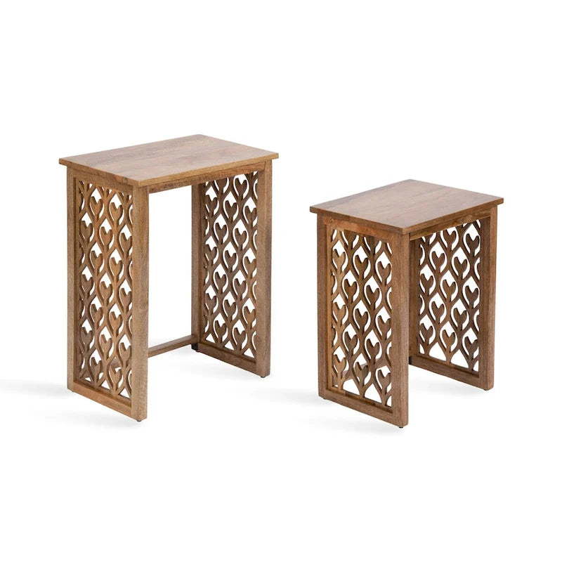 Karni Wooden Nesting Tables - 2 Piece