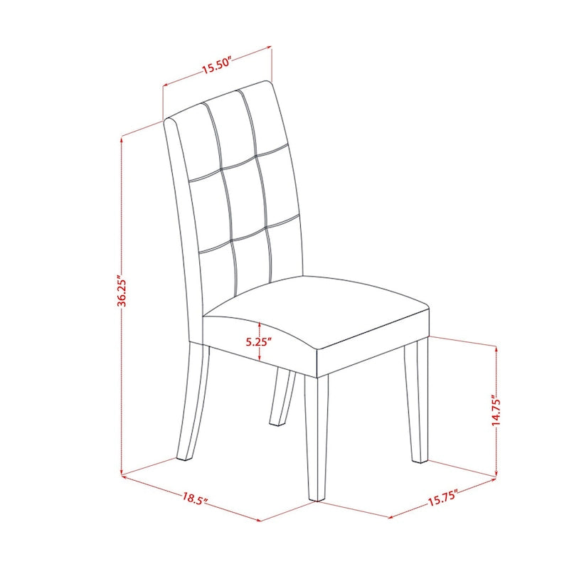 Dining Table Set Contains a Round Dining Table and Chairs, Linen White (Pieces Options)