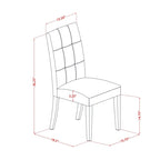 Dining Table Set Contains a Round Dining Table and Chairs, Linen White (Pieces Options)