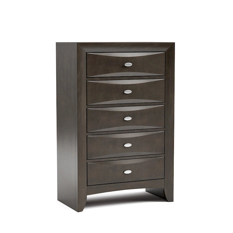  Brent Traditional 5-Drawer Solid Wood Chest